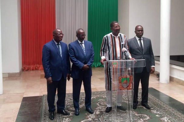  Audience du Président de l'Assemblée Nationale De Côte D'ivoire, S.E.M. Amadou Soumahoro, au Président entrant du comité exécutif de l'UPA, S.E.M Mohamed Ali Houmed, et au Président sortant, S.E.M. Alassane Bala Sakande